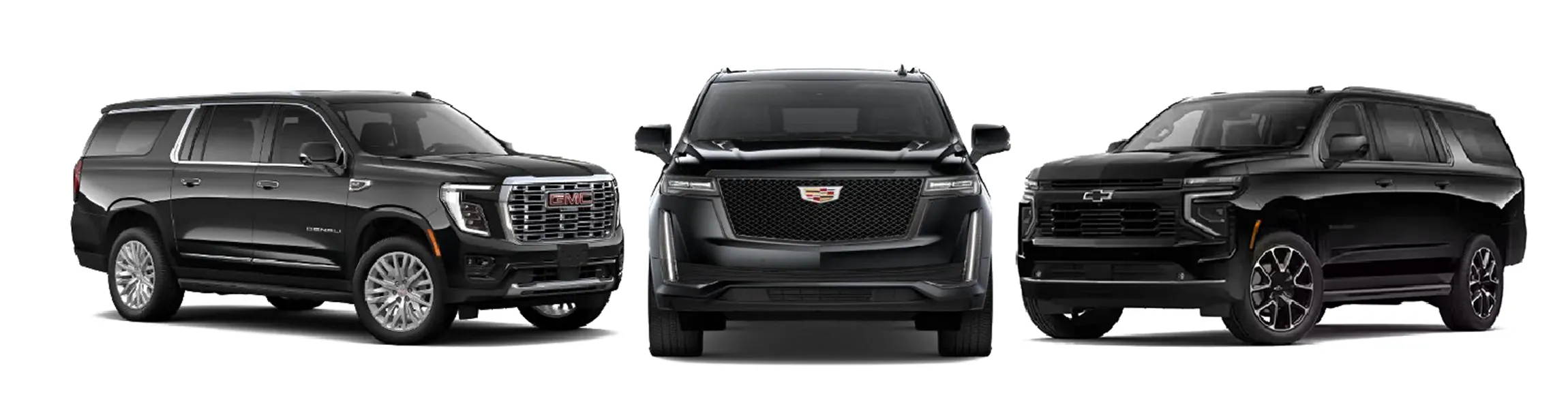 Professional chauffeur service Dallas luxury black car fleet