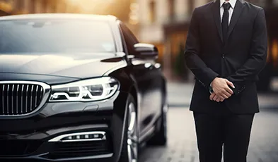 Chauffeured black car service in Frisco