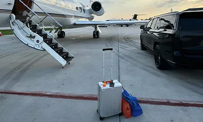 Elegant sedan for DFW Airport pickup and drop-off