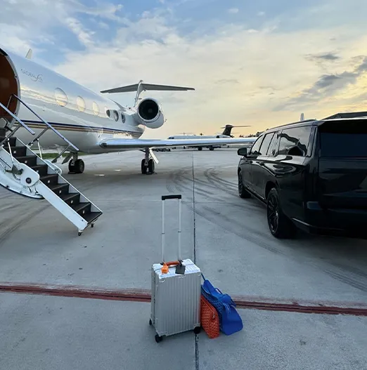 Professional chauffeur providing black car service in Frisco Texas